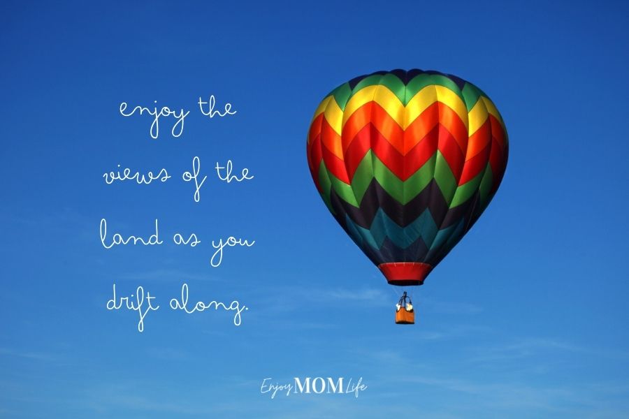 Hot air balloon ride experience gift for mom